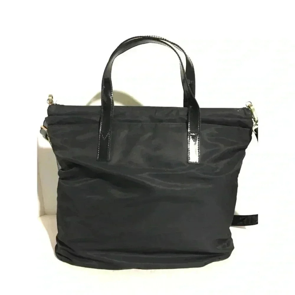 Fendi vintage black nylon satchel handbag - Picture 4 of 12